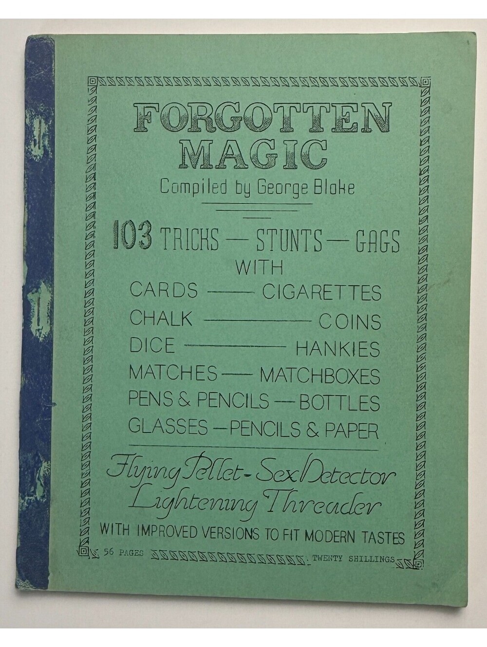 FORGOTTEN MAGIC Blake Magic Tricks Humor Entertainment PB